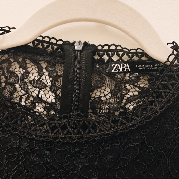 [Like New] Zara Guipure Lace Blouse - Picture 4 of 7